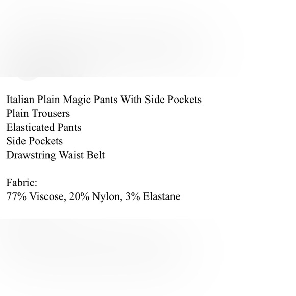ITOO Italian Magic pants. Stretchy szM/L - Picture 8 of 8